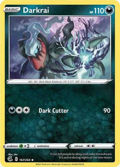 167/264 Darkrai Reverse Holo - Fusion Strike