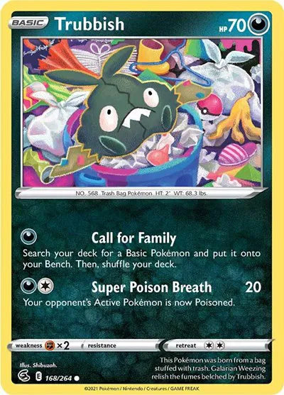 168/264 Trubbish Reverse Holo - Fusion Strike