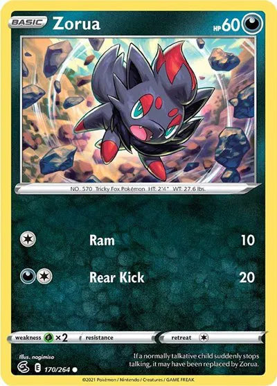 170/264 Zorua Reverse Holo - Fusion Strike