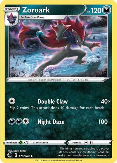 171/264 Zoroark Reverse Holo - Fusion Strike