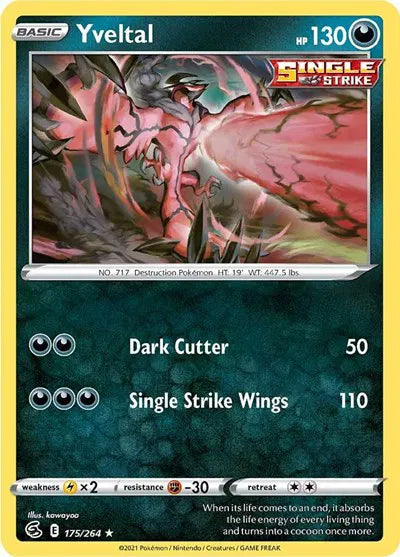 175/264 Yveltal Reverse Holo - Fusion Strike