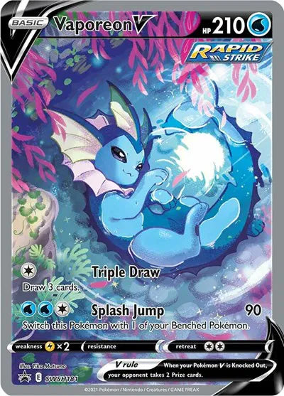 SWSH181 Vaporeon V - SWSH Black Star Promo