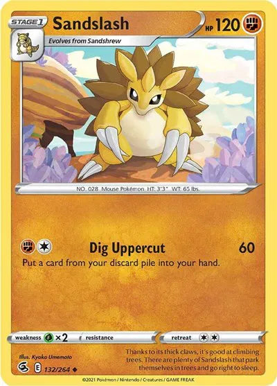 132/264 Sandslash Reverse Holo - Fusion Strike