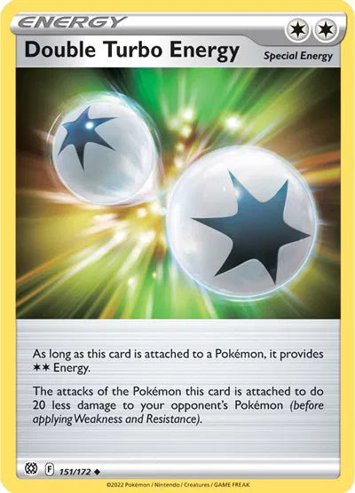 151/172 Double Turbo Energy Reverse Holo - Brilliant Stars