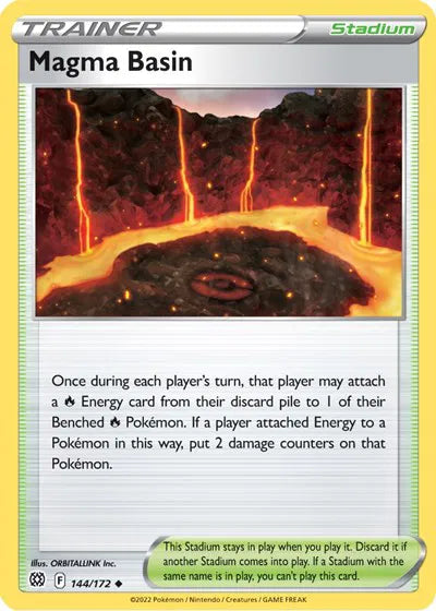 144/172 Magma Basin Reverse Holo - Brilliant Stars
