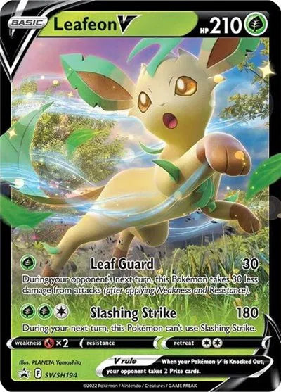 SWSH194 Leafeon V - SWSH Black Star Promo