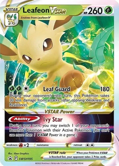 SWSH195 Leafeon VSTAR - SWSH Black Star Promo