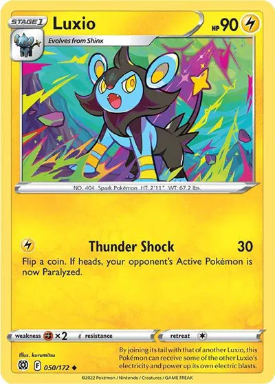 050/172 Luxio Reverse Holo - Brilliant Stars