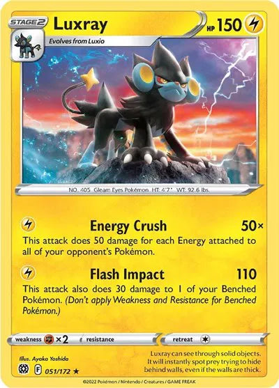 051/172 Luxray Reverse Holo - Brilliant Stars