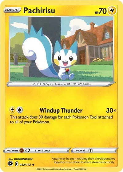 052/172 Pachirisu Reverse Holo - Brilliant Stars