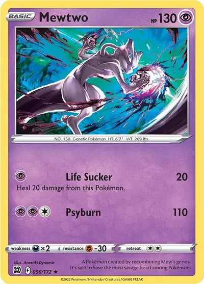 056/172 Mewtwo Reverse Holo - Brilliant Stars