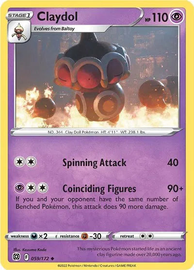 059/172 Claydol Reverse Holo - Brilliant Stars