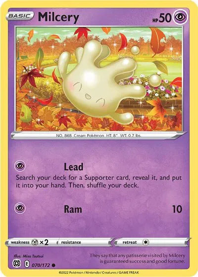070/172 Milcery Reverse Holo - Brilliant Stars