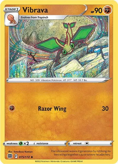 075/172 Vibrava Reverse Holo - Brilliant Stars