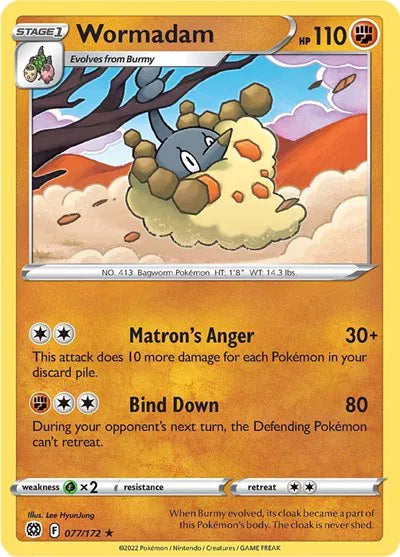077/172 Wormadam Reverse Holo - Brilliant Stars