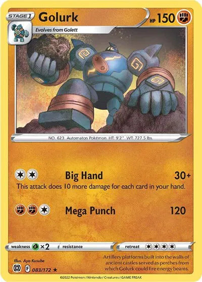 083/172 Golurk Reverse Holo - Brilliant Stars