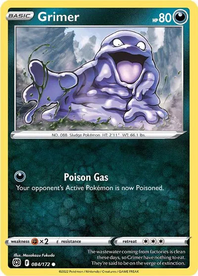 084/172 Grimer Reverse Holo - Brilliant Stars