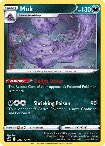 085/172 Muk Reverse Holo - Brilliant Stars