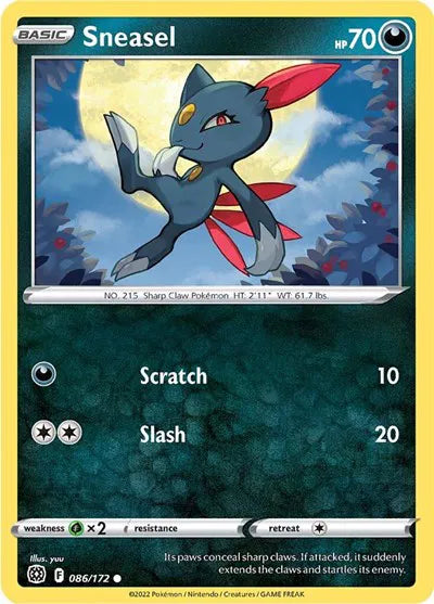 086/172 Sneasel Reverse Holo - Brilliant Stars