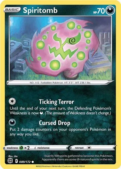 089/172 Spiritomb Reverse Holo - Brilliant Stars