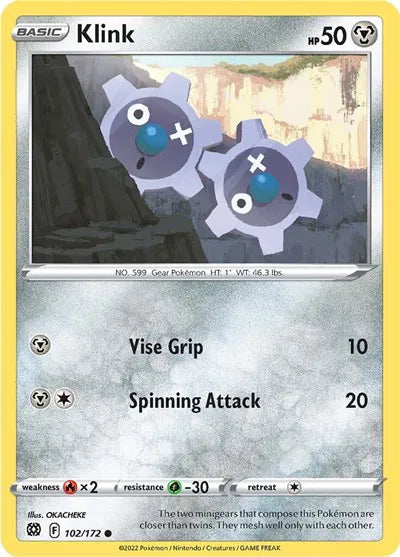 102/172 Klink Reverse Holo - Brilliant Stars