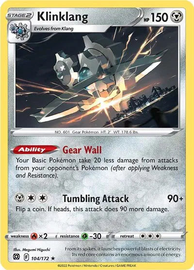 104/172 Klinklang Reverse Holo - Brilliant Stars