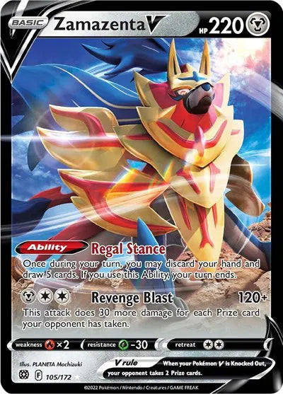 105/172 Zamazenta V - Brilliant Stars