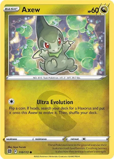 110/172 Axew Reverse Holo - Brilliant Stars