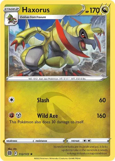 112/172 Haxorus Reverse Holo - Brilliant Stars