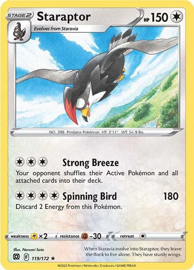 119/172 Staraptor Reverse Holo - Brilliant Stars