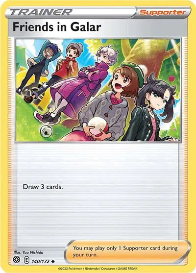 140/172 Friends in Galar Reverse Holo - Brilliant Stars