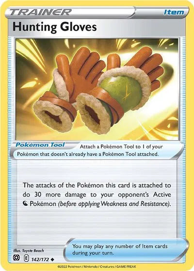142/172 Hunting Gloves Reverse Holo - Brilliant Stars