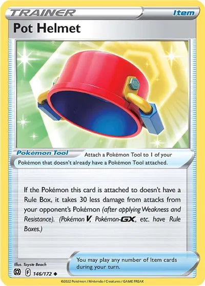 146/172 Pot Helmet Reverse Holo - Brilliant Stars