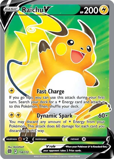 158/172 Raichu V - Brilliant Stars
