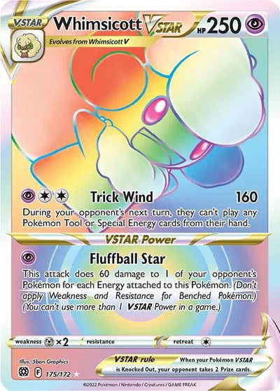 175/172 Whimsicott VStar - Brilliant Stars