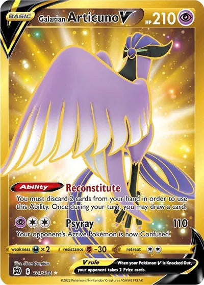 181/172 Galarian Articuno V - Brilliant Stars