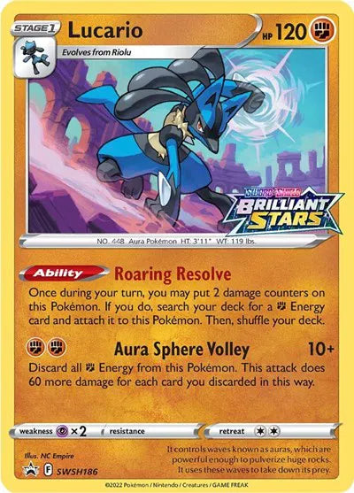SWSH186 Lucario - SWSH Black Star Promo