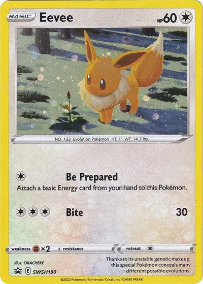 SWSH190 Eevee - SWSH Black Star Promo