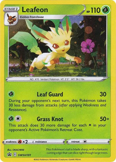 SWSH191 Leafeon - SWSH Black Star Promo