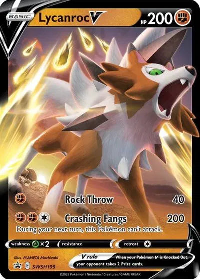 SWSH199 Lycanroc V - SWSH Black Star Promo