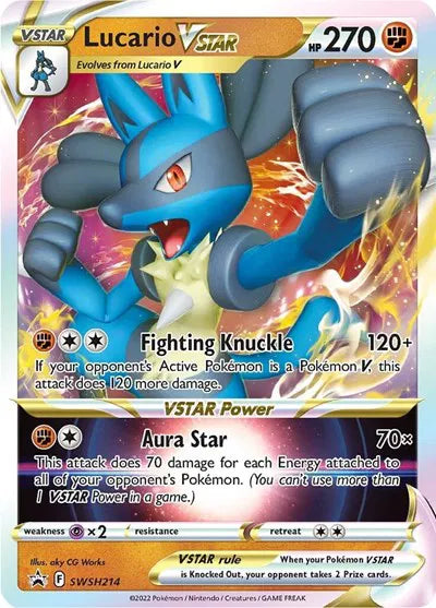 SWSH214 Lucario VStar - SWSH Black Star Promo