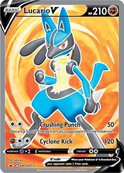 SWSH213 Lucario V - SWSH Black Star Promo