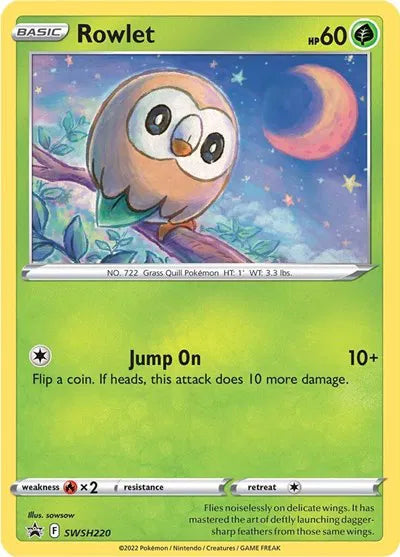 SWSH220 Rowlet - SWSH Black Star Promo