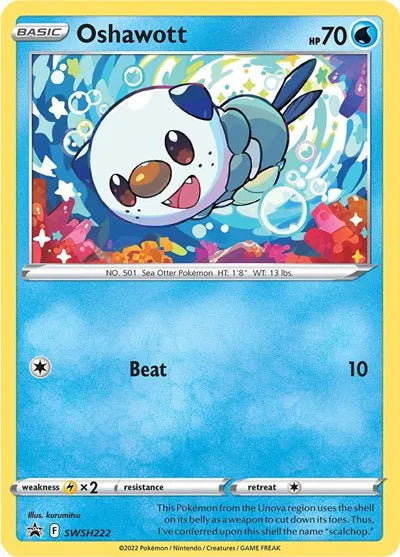 SWSH222 Oshawott - SWSH Black Star Promo