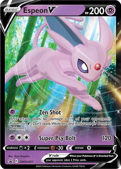 SWSH201 Espeon V - SWSH Black Star Promo