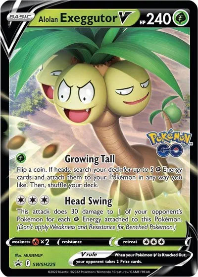 SWSH225 Alolan Exeggutor V - SWSH Black Star Promo