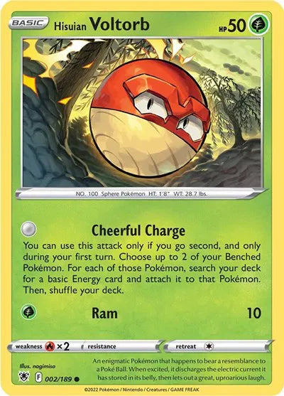 002/189 Hisuian Voltorb Reverse Holo