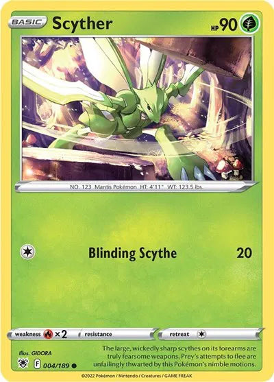 004/189 Scyther Reverse Holo