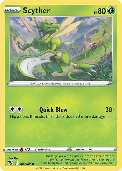 005/189 Scyther Reverse Holo