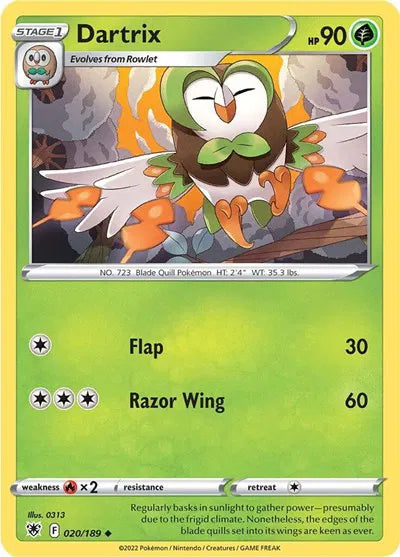 020/189 Dartrix Reverse Holo